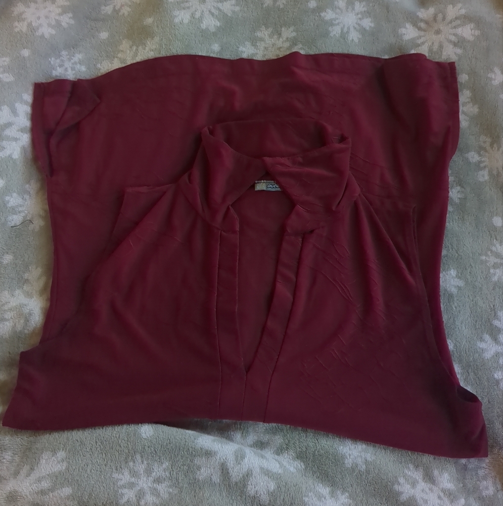 Elegant Burgundy Women's blouse